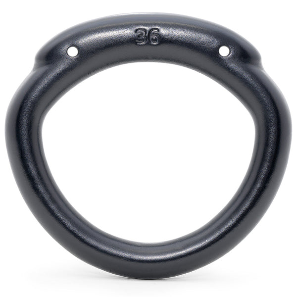 Black Olympus 3D printed 36mm back ring with a hexlock system.