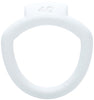 White Olympus 3D printed 40mm chastity back ring with a barrel lock system.