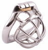 Small S100 steel male chastity device