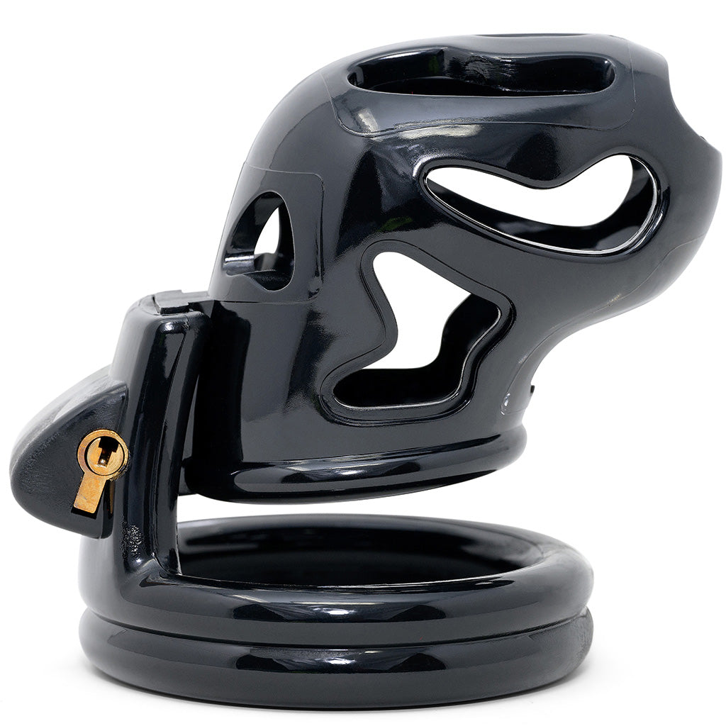 Side view of the black HoD226 cage.
