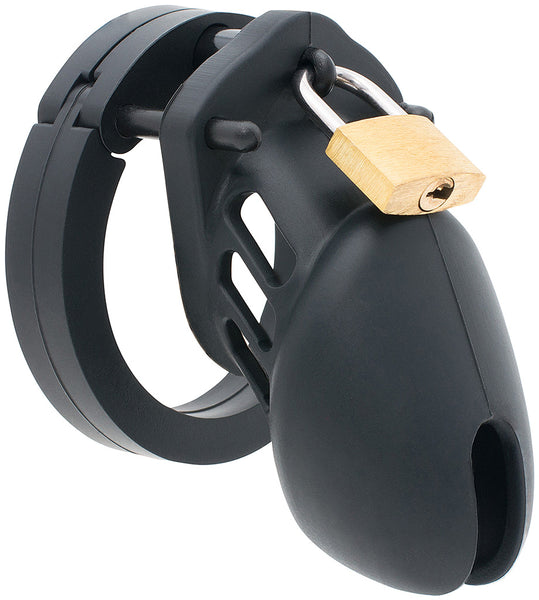 Black HoD600S silicone chastity device.
