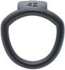 Black Olympus 3D printed 42mm chastity back ring with a barrel lock system.