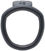 Black Olympus 3D printed 48mm chastity back ring with a barrel lock system.