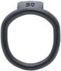 Black Olympus 3D printed 50mm chastity back ring with a barrel lock system.