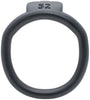 Black Olympus 3D printed 52mm chastity back ring with a barrel lock system.