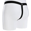Thong rear of the black strap.