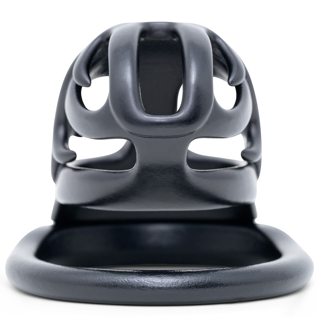 Bottom view of the black Orion hexlock kit showing the gap size between the cage and back ring.