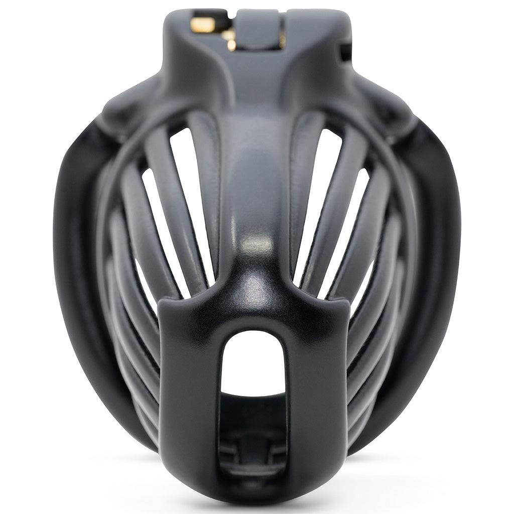 Front of the black Athena barrel lock cage kit.