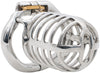 Large S160 stainless steel male chastity device.