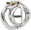 Small S160 stainless steel male chastity device.