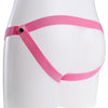 Jockstrap style rear of the pink waist strap.