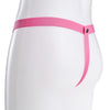 Thong rear of the pink strap.