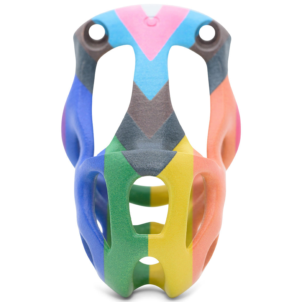 The front of a pride Hera hexlock cage in medium size.