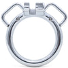 Stainless steel circular ring with strap handles and a 45mm internal diameter on a white background.