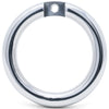A polished 40mm internal diameter circular back ring with a mounting tab and a pre-drilled hole, shown on a clean white background.