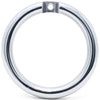 A polished 50mm internal diameter circular back ring with a mounting tab and a pre-drilled hole, shown on a clean white background.