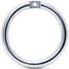 A polished 55mm internal diameter circular back ring with a mounting tab and a pre-drilled hole, shown on a clean white background.