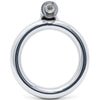 A polished metal back ring with a circular body, a 40mm internal diameter and a threaded mounting post at the top, shown on a plain white background.