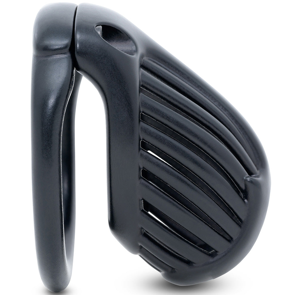 Side of the black Athena hexlock cage kit.