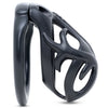 Side view of the black Orion hexlock cage kit showing the antler design.