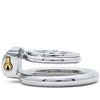A polished steel flat cage kit on a clean white background.