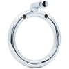 A polished metal circular ring in 45mm size with a small attached bracket and two visible screw holes, shown on a clean white background.