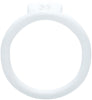 White Olympus 3D printed 56mm chastity back ring with a barrel lock system.