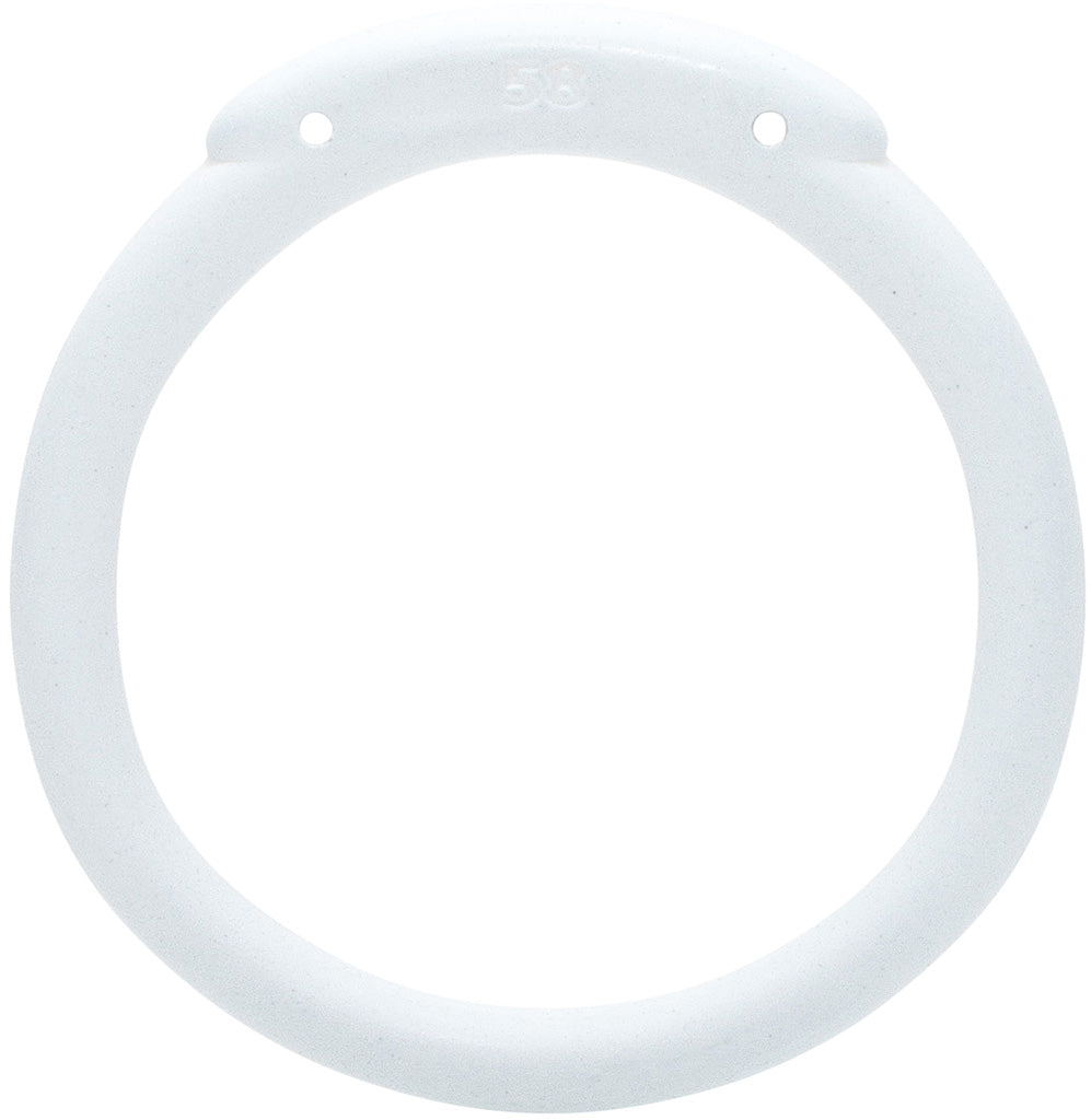 Back Ring Accessory White Olympus Back Ring - Hexlock - All Sizes | House of Denial