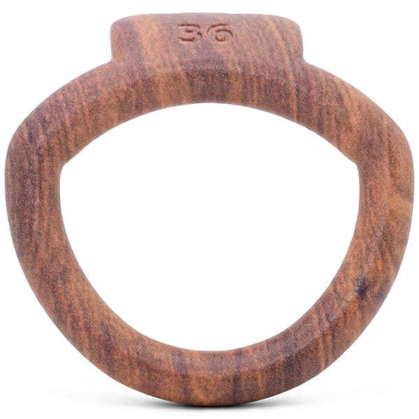 Wood effect Olympus 3D printed 36mm back ring with a barrel lock system.