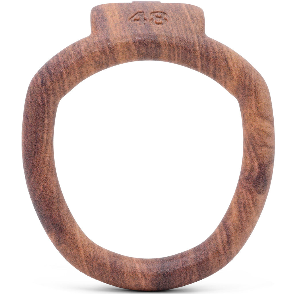 Wood effect Olympus 3D printed 48mm back ring with a barrel lock system.