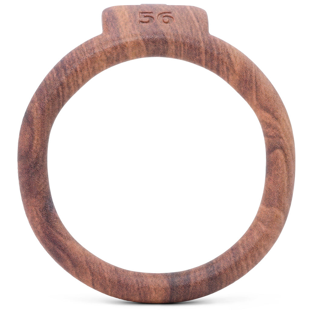 Wood effect Olympus 3D printed 56mm back ring with a barrel lock system.