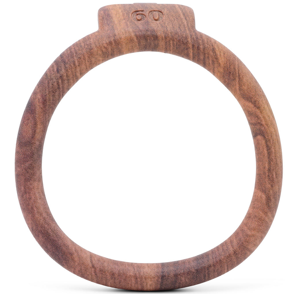 Wood effect Olympus 3D printed 60mm back ring with a barrel lock system.