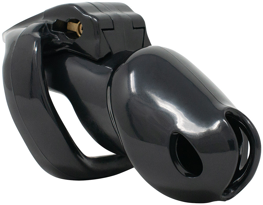 Standard black Holy Trainer V4 chastity device.