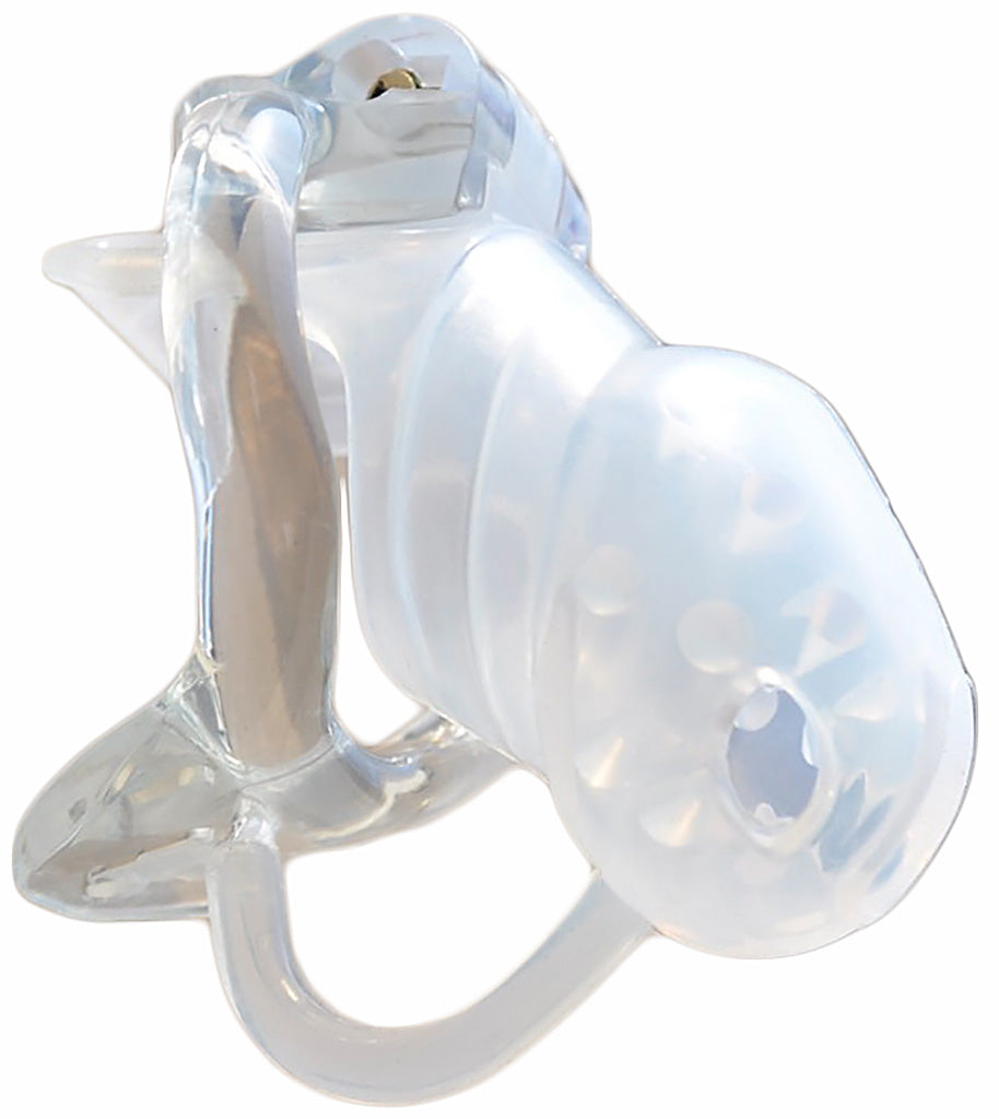Standard clear Holy Trainer v2 extreme male chastity device