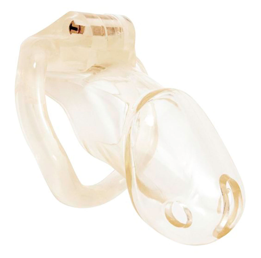 Small clear Holy Trainer V2 chastity device