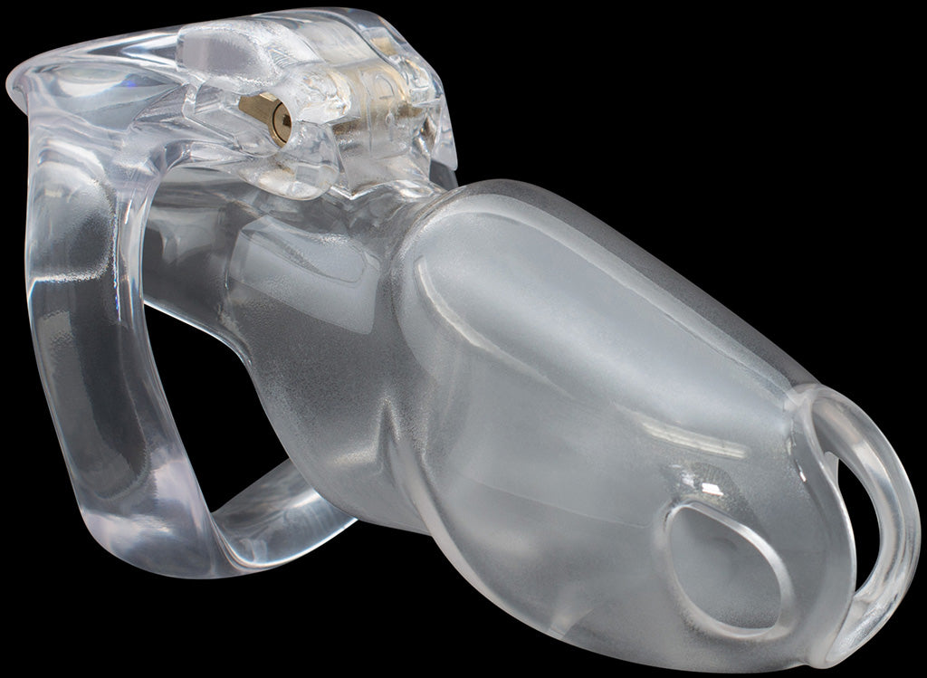 Maxi clear House Trainer V4 chastity device.