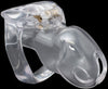 Small clear House Trainer V4 chastity device.