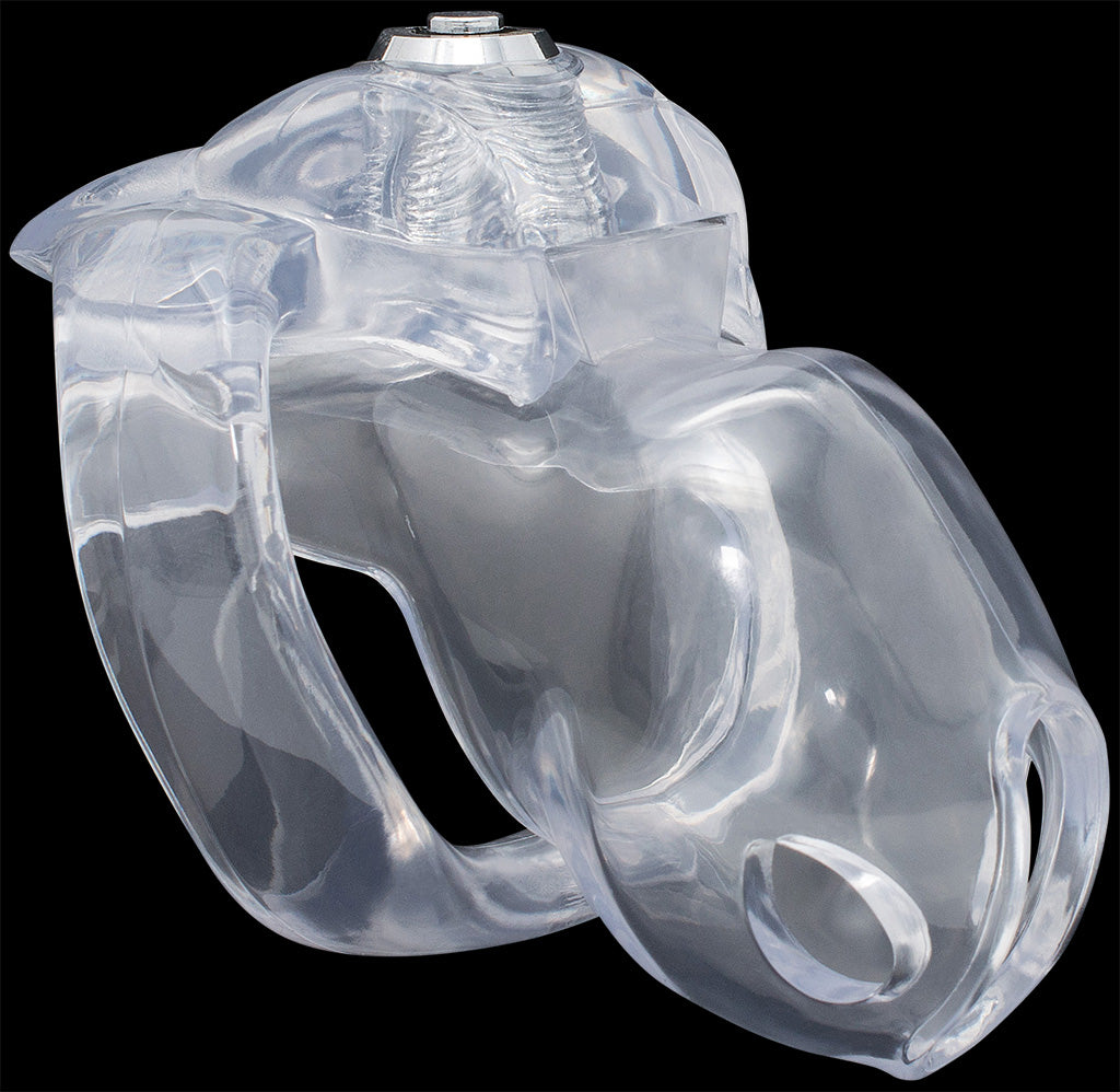 Nano size clear House Trainer V5 chastity device.