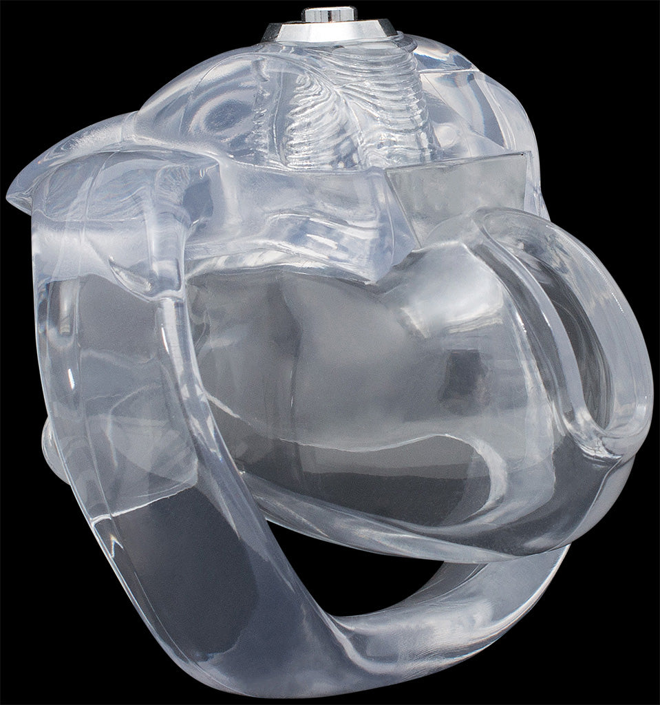 Nub size clear House Trainer V5 chastity device.