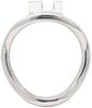 45mm stainless steel curved chastity device back ring.
