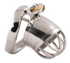 Small steel S90 male chastity device