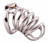 Large S99 steel male chastity device