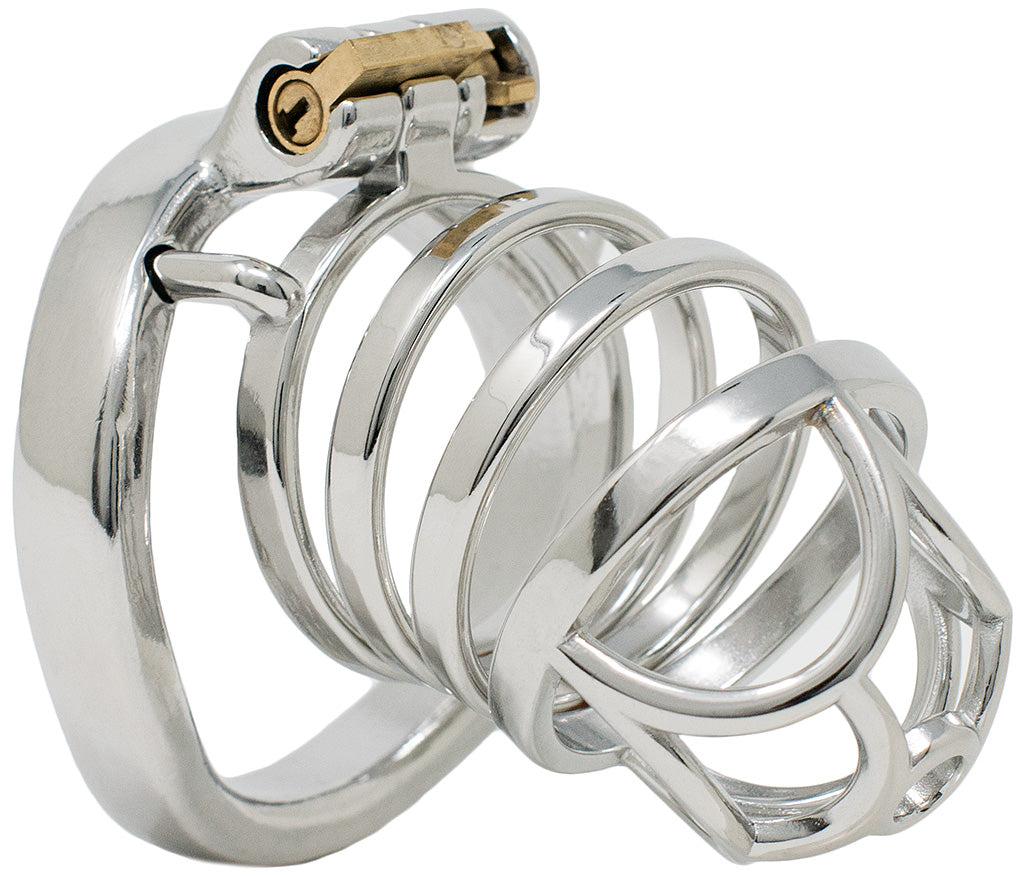 JTS S201 XL chastity device with a curved ring