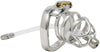 JTS S202 large chastity device with a urethral tube and curved ring