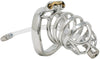 JTS S202 XL chastity device with a urethral tube and curved ring