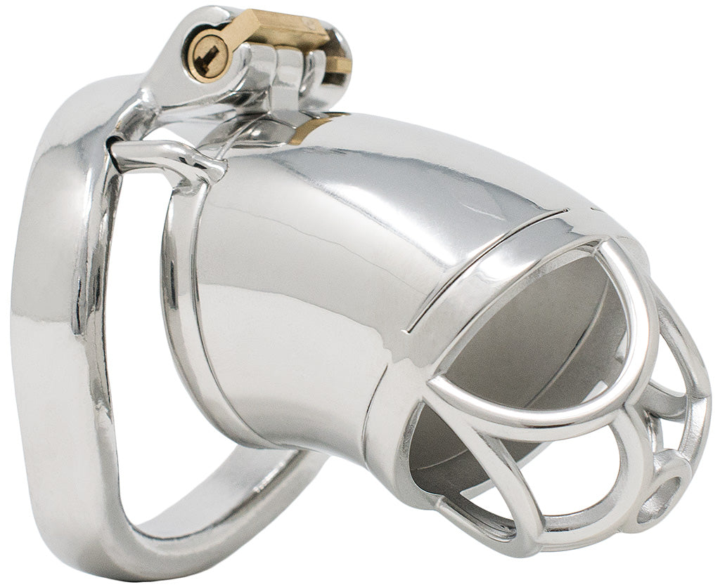 JTS S203 large chastity device with a curved ring
