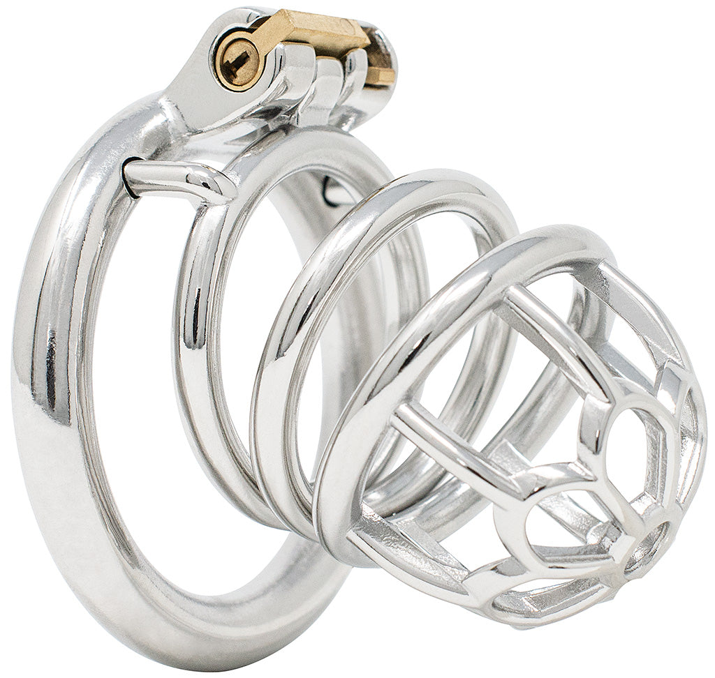 JTS S205 large chastity device with a circular ring