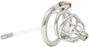 JTS S206 medium chastity device with a urethral tube and circular ring