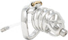 JTS S210 XL chastity device with a urethral tube and curved ring