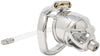 JTS S212 standard chastity device with a urethral tube and curved ring